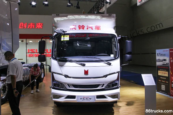 Qingling Isuzu M600 4X2(6 wheels) 4.5m hydrogen fuel cell van light truck 47.69kWh Exterior (2) | 86Trucks