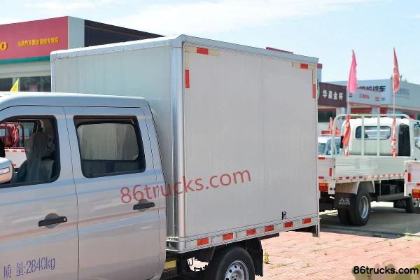 Changan Kuayue Wang X1 Standard Edition 1.3L Gasoline 91 hp 4X2(6 wheels) 2.185m Double Row Van Truck (China VI) Body (1) | 86Trucks