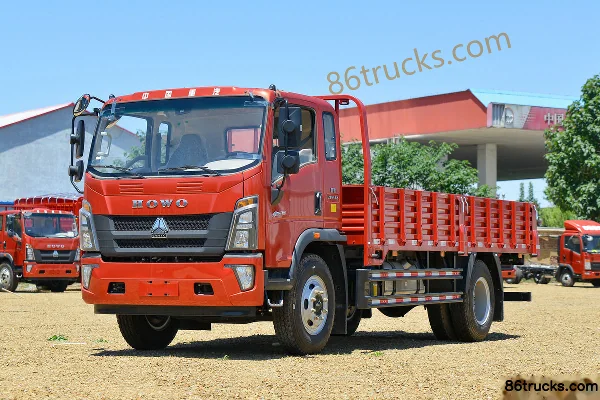 Sinotruk HOWO Tongshuai 190hp 4X2(6 wheels) 5.2m half-row flatbed cargo truck Exterior (3) | 86Trucks