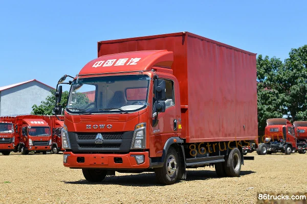 Sinotruk HOWO Tongshuai 160 ch 4X2(6 roues) camion léger fourgon à cabine simple 4,15 m (China VI) Extérieur (3) | 86Trucks