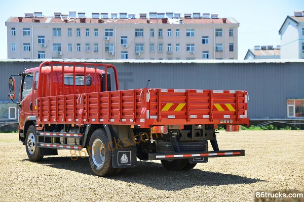 Sinotruk HOWO Tongshuai 190hp 4X2(6 wheels) 5.2m half-row flatbed cargo truck Body (3) | 86Trucks