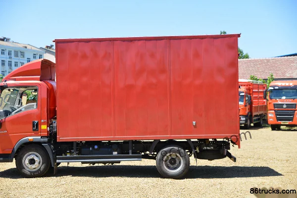 Sinotruk HOWO Tongshuai 160 ch 4X2(6 roues) camion léger fourgon à cabine simple 4,15 m (China VI) Carrosserie (2) | 86Trucks