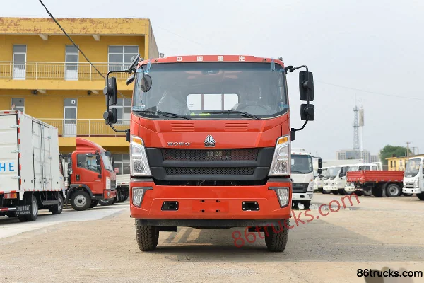 Sinotruk HOWO Hanjiang 170 ch 4X2(6 roues) camion porteur à ridelles 5,2 m cabine avec couchette Extérieur (2) | 86Trucks