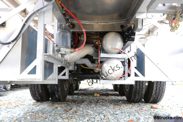 Hailimeda semi-remorque citerne à huile en aluminium 48 m³ Châssis (3) | 86Trucks