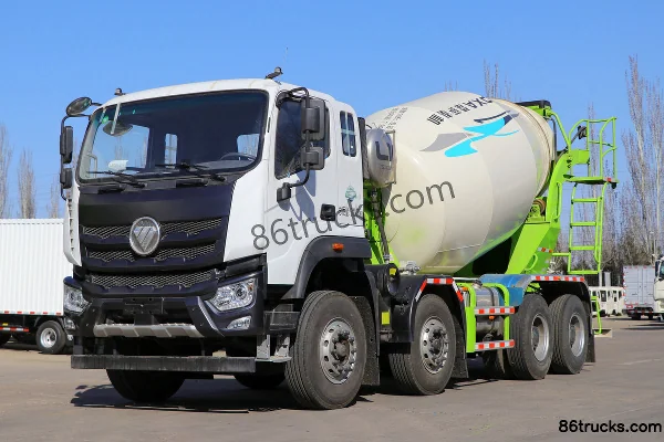 Foton Auman Planet 350 hp 8X4(12 wheels) 7.99 m³ concrete mixer truck (China VI) (Leisa brand) Exterior (3) | 86Trucks
