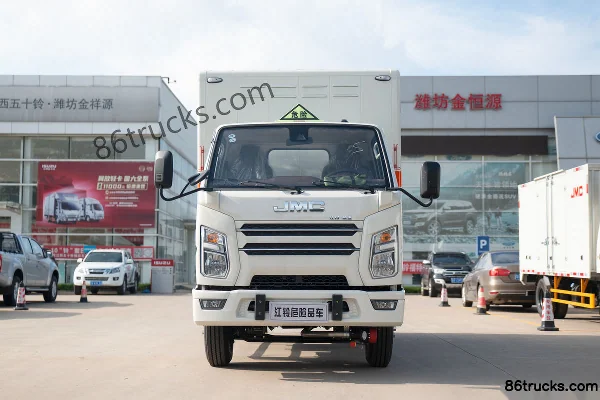 JMC New Shunda Narrow Body 129hp 4X2(6 wheels) 4.13m flammable gas van truck (China VI) Exterior (2) | 86Trucks
