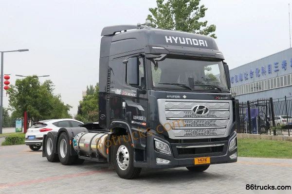 Hyundai Commercial Vehicle New Generation Xcient 460 hp 6X4(10 wheels) LNG Tractor Truck (China VI) (Tandis 12-speed) Ex