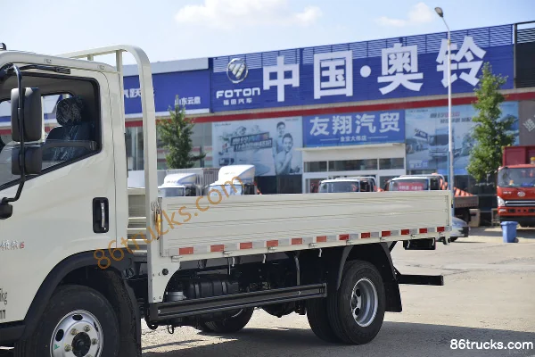 Foton Times Leader 6 130hp 4X2(6 wheels) 4.2m Single Row Flatbed Light Truck (China VI) Body (1) | 86Trucks