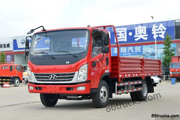 Hyundai Commercial Vehicle Hongtu 500 154 hp 4X2(6 wheels) 4.165m single-row flatbed light truck (Fast Gear 8-speed) Exterior (3) | 86Trucks
