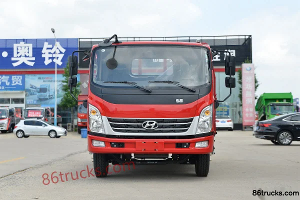 Hyundai Commercial Vehicle Hongtu 500 154 hp 4X2(6 wheels) 4.165m single-row flatbed light truck (Fast Gear 8-speed) Exterior (2) | 86Trucks