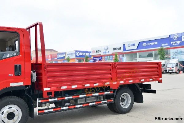 Hyundai Commercial Vehicle Hongtu 500 154 hp 4X2(6 wheels) 4.165m single-row flatbed light truck (Fast Gear 8-speed) Body (1) | 86Trucks