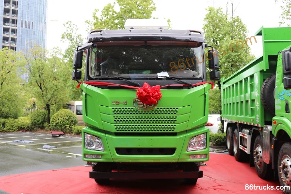 FAW Jiefang Qingdao JH6 Heavy Truck 410 hp 8X4(12 wheels) 5.8m LNG Dump Truck Exterior (2) | 86Trucks
