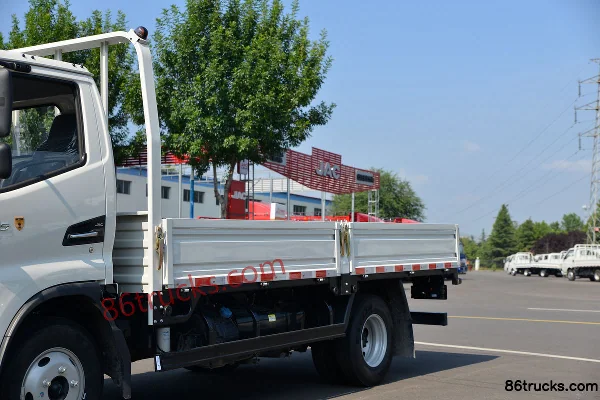 JAC Junling V5 130 ch 4X2(6 roues) camion léger à plateau 4,22 m, cabine simple (China VI) Carrosserie (1) | 86Trucks