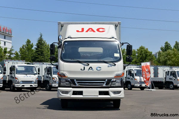 JAC Junling V6 150 ch 4X2(6 roues) camion porteur fourgon cabine simple 4,15 m (China VI) Extérieur (2) | 86Trucks