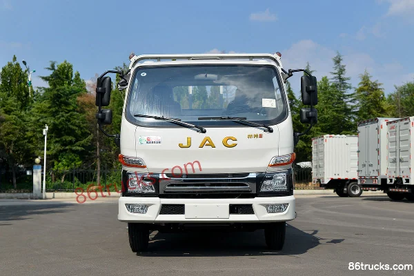 JAC Shuailing E medium body 130hp 4X2(6 wheels) 4.18m single-row flatbed light truck (China VI) Exterior (2) | 86Trucks