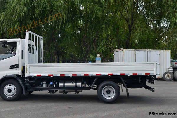 JAC Shuailing E 131 ch 4X2(6 roues) 4,22 m camion léger à ridelles, cabine simple (China VI) Carrosserie (2) | 86Trucks