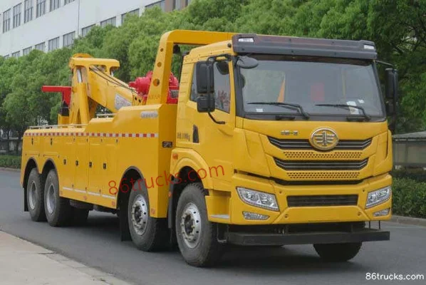 FAW Jiefang Qingdao HanV 2.0 Edition 400hp 8X4(12 wheels) Wrecker (China VI)(Changqi Brand) Exterior