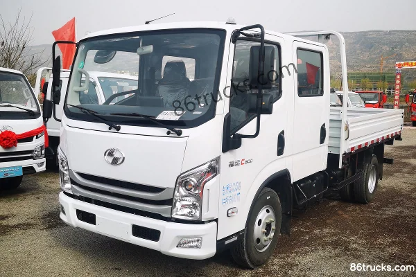 Yuejin Beyond C300 120 ch 4X2(6 roues) camion léger à ridelles 3,15 m double cabine Extérieur (3) | 86Trucks