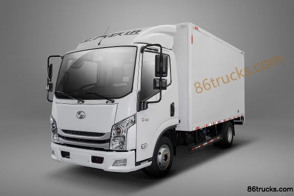 Yuejin Chaoyun C100-33 116 ch 4X2(6 roues) fourgon 4,18 m cabine simple Extérieur (3) | 86Trucks