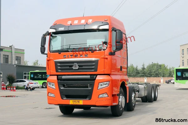 Sitrak SITRAK G7 13L Diesel 570hp 8X4(12 wheels) Sinotruk 16-speed AMT automatic 9.6m semi-panel cage van cargo truck Exterior (3) | 86Truck