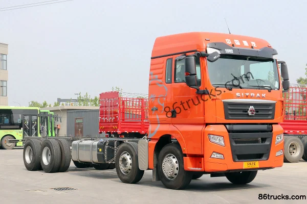 Sitrak SITRAK G7 13L Diesel 570hp 8X4(12 wheels) Sinotruk 16-speed AMT automatic 9.6m semi-panel cage van cargo truck Ex
