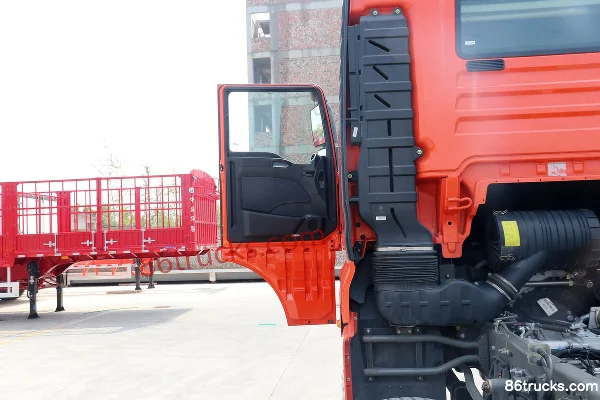 Sitrak SITRAK G7 13L Diesel 570hp 8X4(12 wheels) Sinotruk 16-speed AMT automatic 9.6m semi-panel cage van cargo truck Cab (1) | 86Trucks