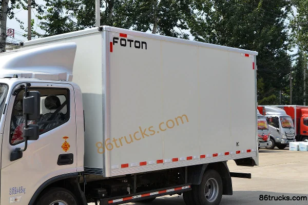 Foton Aumark S1 Série 150 ch 4X2(6 roues) Camion fourgon 4,14 m monoplace léger (China VI) Carrosserie (1) | 86Trucks