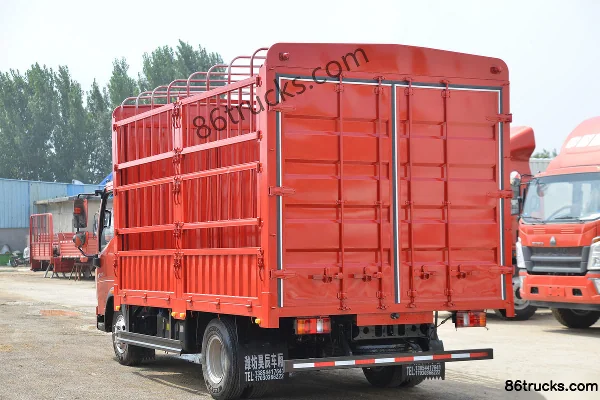 Sinotruk HOWO Hanjiang 160 hp 4X2(6 wheels) 4.15m Single Row Cage Van Light Truck Body (3) | 86Trucks