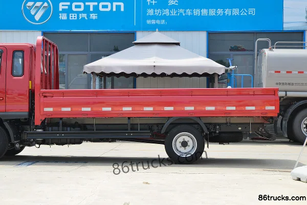 Foton Times Linghang S1 120 hp 4X2(6 wheels) 3.94 m single-row flatbed light truck (China VI) Body (2) | 86Trucks