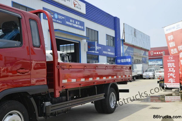 Foton Times Linghang S1 120 hp 4X2(6 wheels) 3.94 m single-row flatbed light truck (China VI) Body (1) | 86Trucks