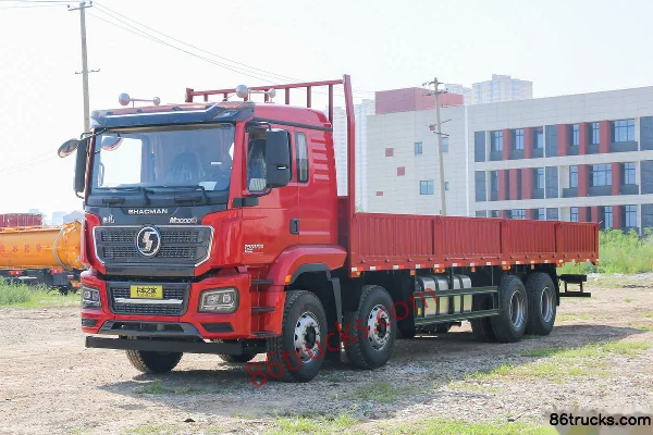 SHACMAN Delong M3000S Enhanced Elite Edition 460 hp 8X4(12 wheels) 9.5m flatbed cargo truck (China VI) Exterior (3) | 86Trucks