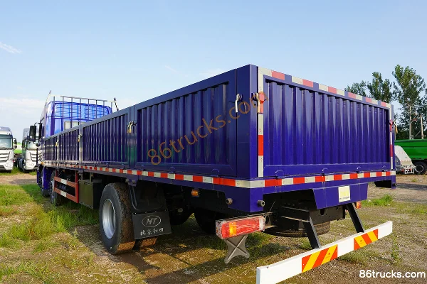 Foton Auman GTL 6-series heavy truck 300hp 6X2(8 wheels) 7.2m flatbed cargo truck Body (3) | 86Trucks