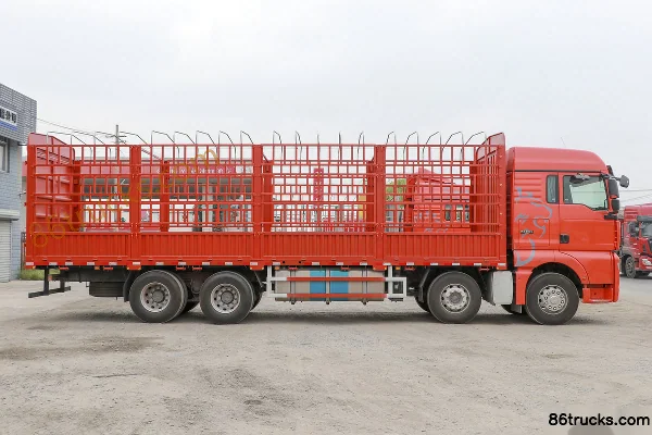 Sinotruk Sitrak SITRAK G7 Heavy Truck 480hp 8X4(12 wheels) 9.52m AMT Automatic Stake Truck Exterior (3) | 86Trucks