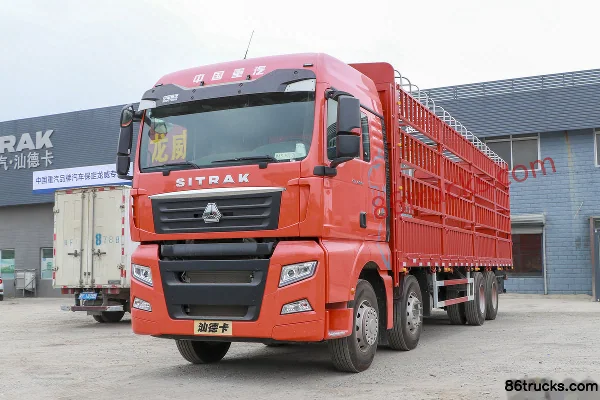Sinotruk Sitrak SITRAK G7 Heavy Truck 480hp 8X4(12 wheels) 9.52m AMT Automatic Stake Truck Exterior (2) | 86Trucks