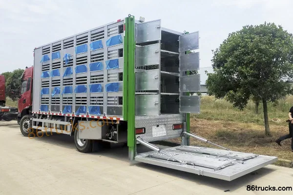 Dongfeng Commercial Vehicle Tianjin KR Medium Truck 245 hp 4X2(6 wheels) 6.35m livestock transport truck (China VI) (Chufeng Brand) Exterior
