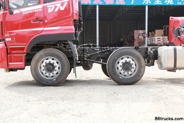 Dongfeng Changxing D7V 400 hp 8X4(12 wheels) 9.4m Wing Opening Van Cargo Truck (Flat Top)(China VI) Chassis (3) | 86Trucks