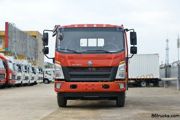Sinotruk HOWO Hanjiang 170 hp 4X2(6 wheels) 4.85m semi-row flatbed cargo truck (8-speed) Exterior (2) | 86Trucks