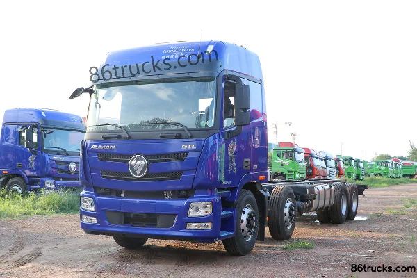 Foton AumanGTL 6 Series Heavy Truck Plain Heavy Load Type 400hp 8X4(12 wheels) 9.53m Stake Cargo Truck Exterior (3) | 86Trucks