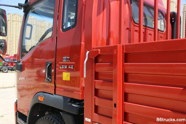 Sinotruk HOWO Hanjiang 184 ch 4X2(6 roues) 5,2 m camion porteur à ridelles avec cabine demi-avancée (China VI) Carrosserie (2) | 86Trucks