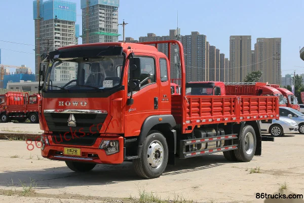 Sinotruk HOWO G5X Medium Truck 220 hp 4X2(6 wheels) 5.75m AMT Automatic Flatbed Cargo Truck Exterior (3) | 86Trucks