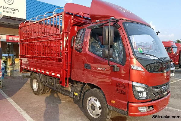 Foton Times Small Card Star 5 115hp 4X2(6 wheels) 3.8m half-row stake truck (air brake)(China VI) Exterior