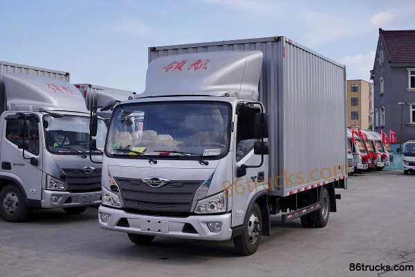 Foton Times Linghang 5 131 ch 4X2(6 roues) camion léger fourgon à cabine simple de 4,14 m (China VI) (carrosserie large) Extérieur (3) | 86T