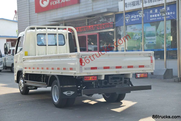 Foton Forland S1 1.6L 122hp 4X2(6 wheels) Gasoline 3.7m Single Row Flatbed Light Truck Body (3) | 86Trucks