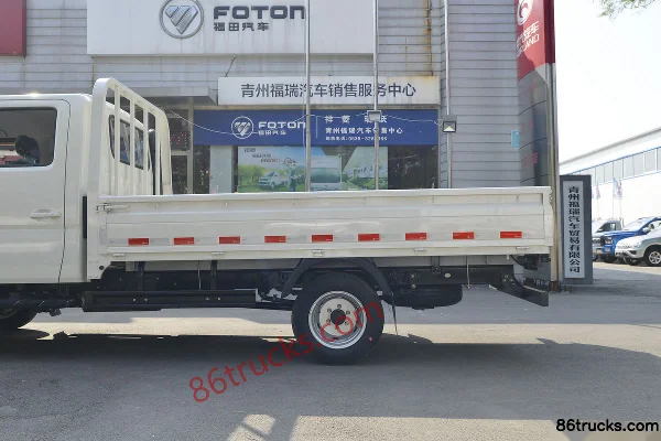 Foton Times Pilot S1 122 hp 4X2(6 wheels) 2.7m double-row flatbed light truck Body (2) | 86Trucks