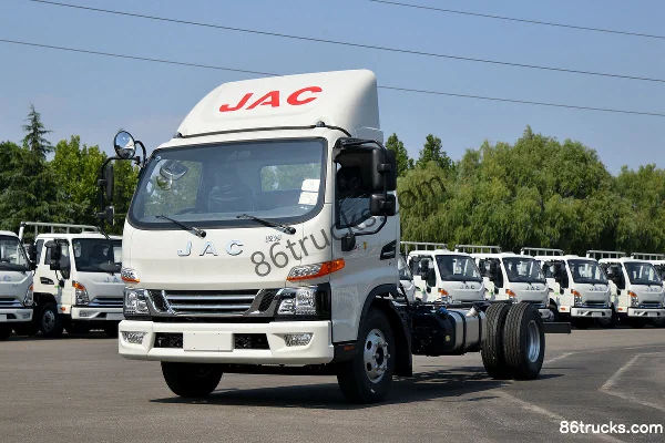 JAC Junling V6 115 hp 4X2(6 wheels) 3.85m semi-row stake truck Exterior (3) | 86Trucks