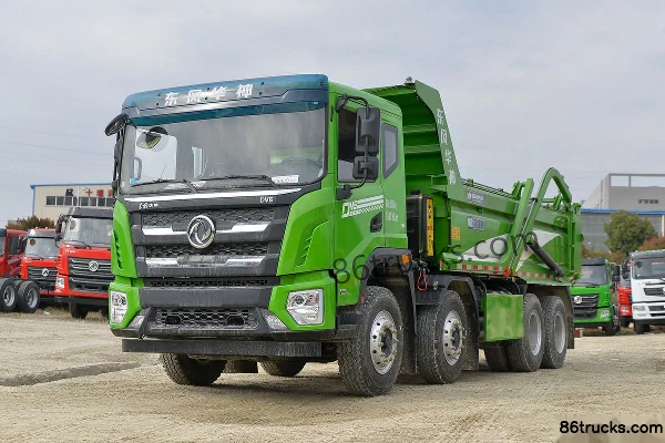 Dongfeng DV5 7.7L Diesel 350hp 8X4(12 wheels) Fast Gear 10-Speed 6.2m Dump Truck Exterior (3) | 86Trucks