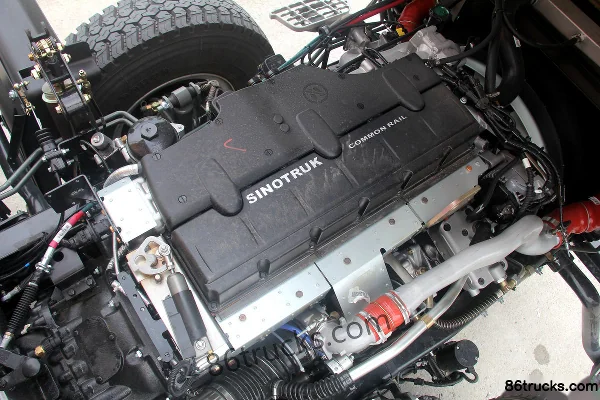 Sinotruk MAN H5 350 hp 8X4(12 wheels) 5.6m dump truck Chassis (2) | 86Trucks