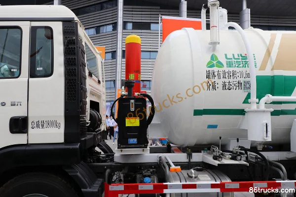 Sinotruk HOWO TX 220 hp 4X2(6 wheels) Vacuum Sewer Truck (China VI)(Lvye Brand) Body (3) | 86Trucks