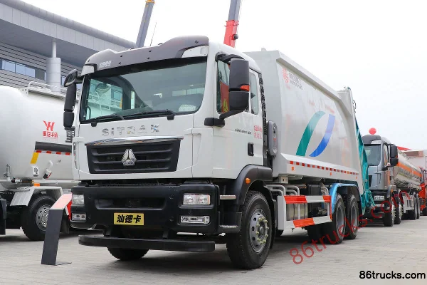 Sinotruk SitrakC5H 350 ch 6X4(10 roues) camion à ordures compacteur (China VI) (marque Qingzhuan) Extérieur (3) | 86Trucks