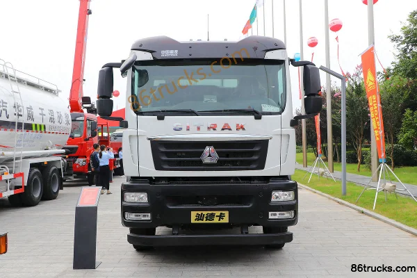 Sinotruk SitrakC5H 350 ch 6X4(10 roues) camion à ordures compacteur (China VI) (marque Qingzhuan) Extérieur (2) | 86Trucks